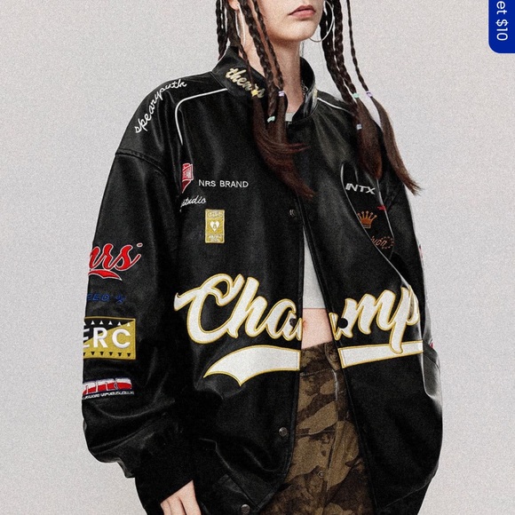 Black Racing Jacket - Picture 1 of 4